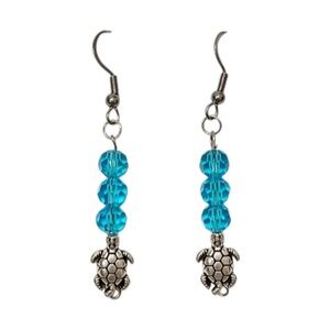 Turtle Beaded Earrings NEW